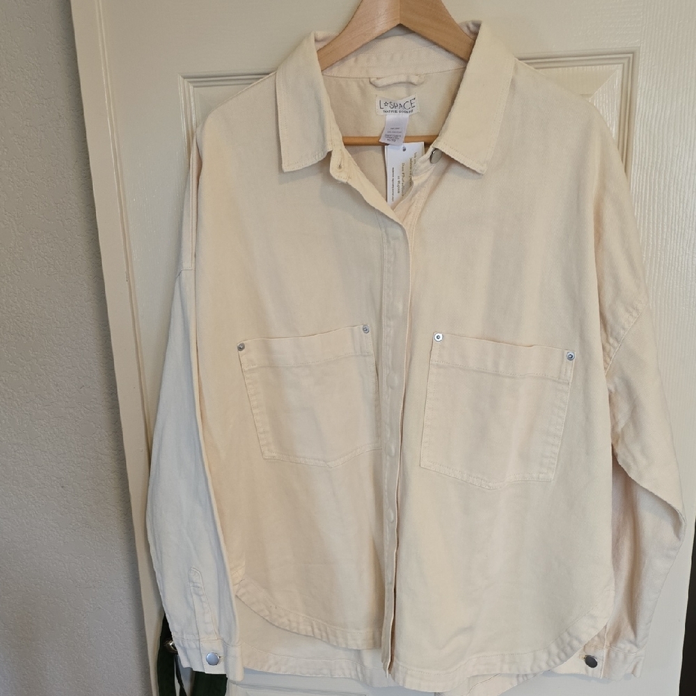 L*Space Cream Button-Up Jacket